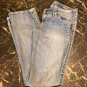 Silver Slim Bootcut Jeans